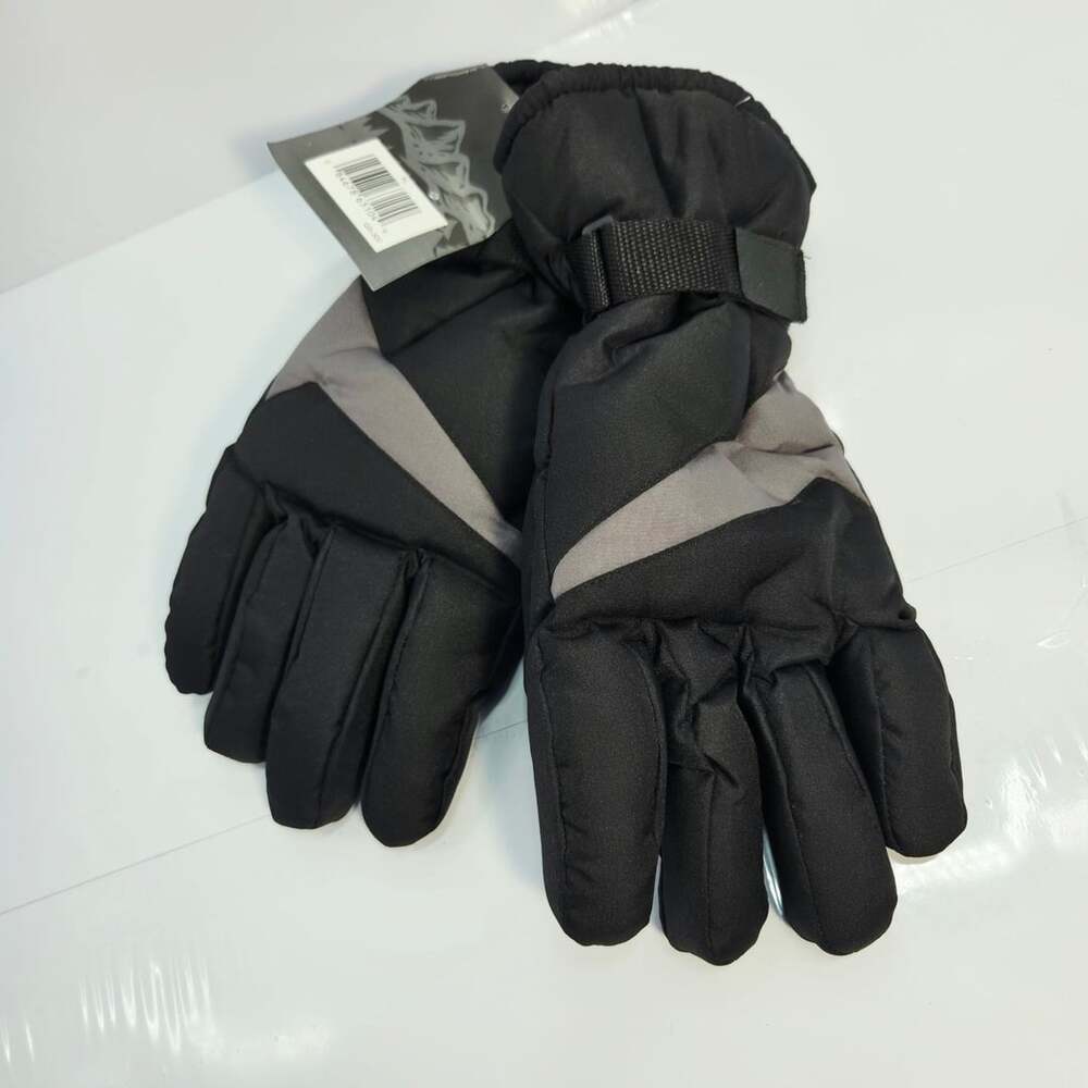 Grand Sierra Thinsulate Winter Ski Gloves Black Grey